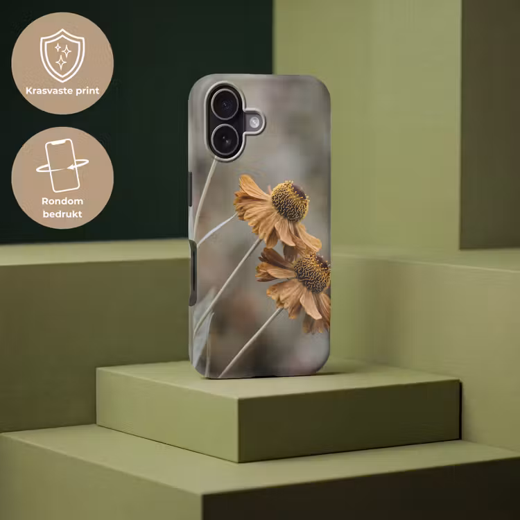Zonnehoed - Droogbloemen - Geel - Warm Toughcase MagSafe Apple iPhone 17 klein -USP_PrintM_NL