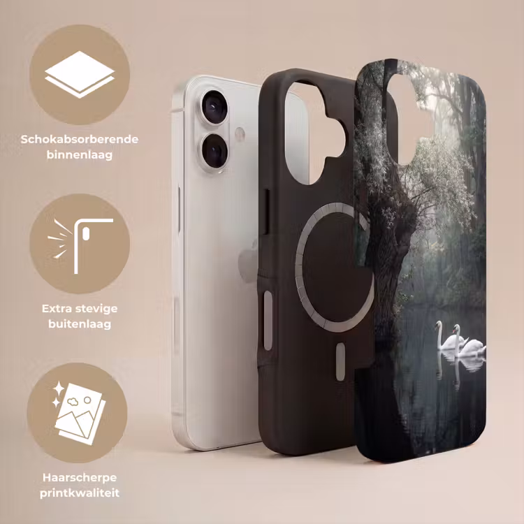 Zwanen - Rivier - Bos Toughcase MagSafe Apple iPhone 17 klein -USP_Lagen_NL