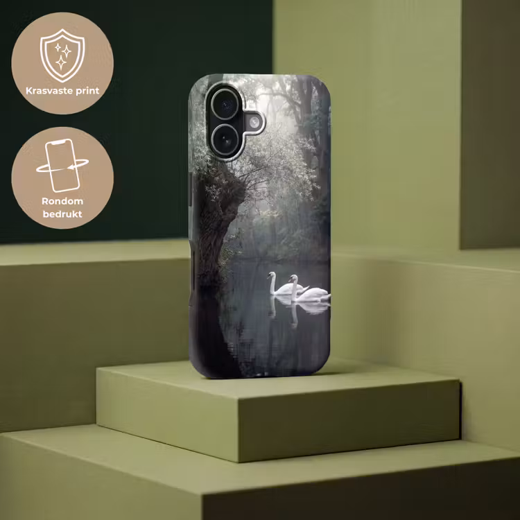 Zwanen - Rivier - Bos Toughcase MagSafe Apple iPhone 17 klein -USP_PrintM_NL