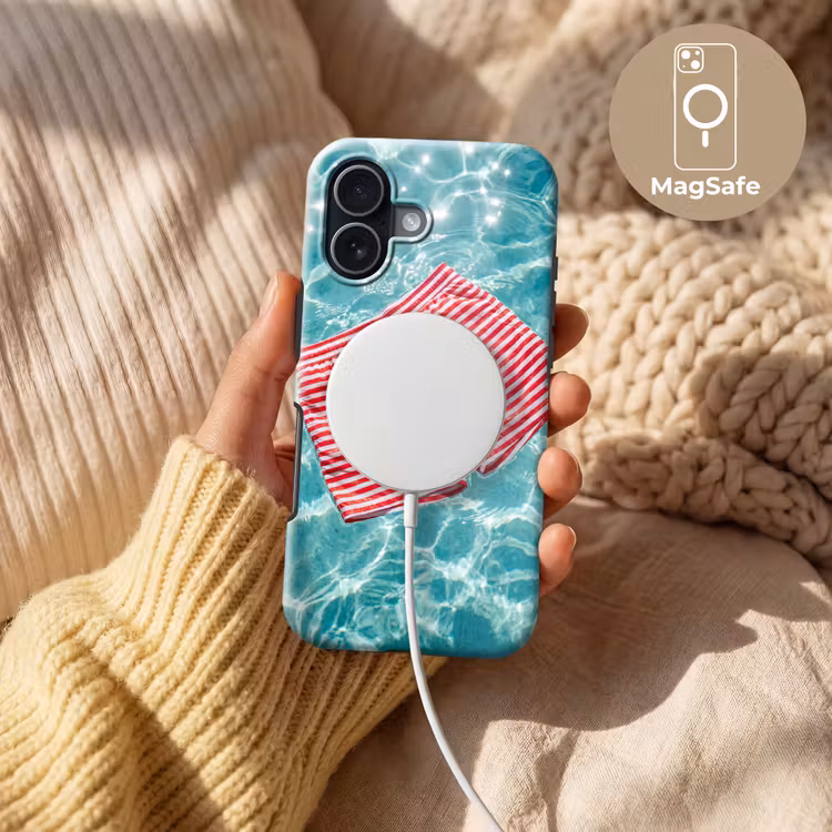 Zwemkleding - Gestreept - Water - Zomer - Rood-wit Toughcase MagSafe Apple iPhone 17 klein -USP_MagsafeV