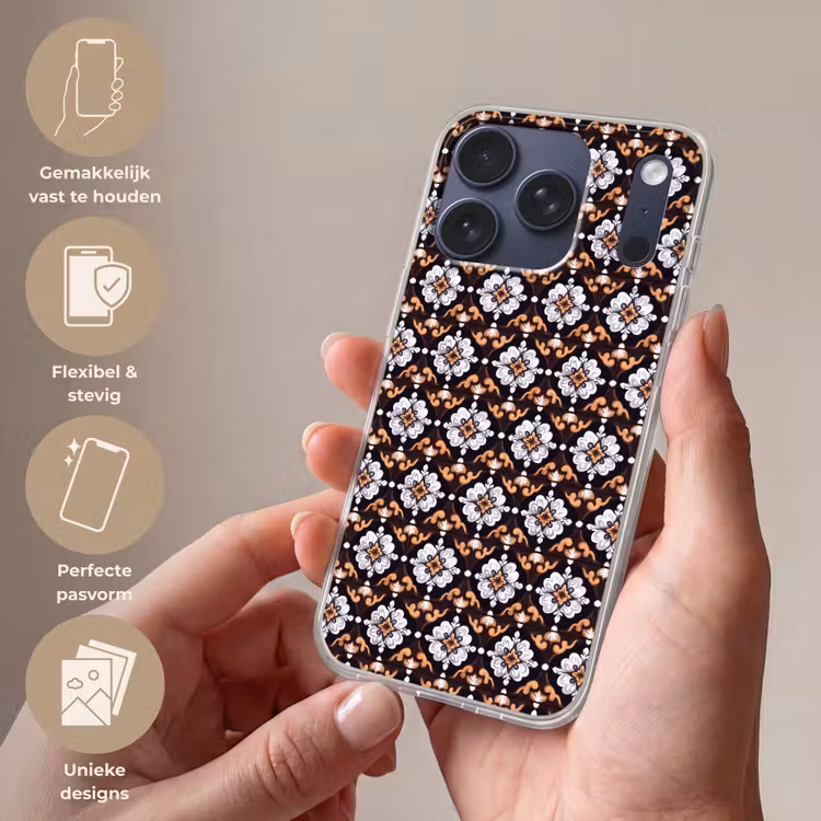 traditioneel - Element - Kleurrijk Telefoonhoesje iPhone 17 Pro klein 878 -sfeer3_NL