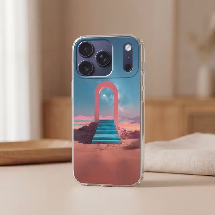 Trap - Boog - Sterrenhemel Telefoonhoesje iPhone 17 Pro klein -sfeer2
