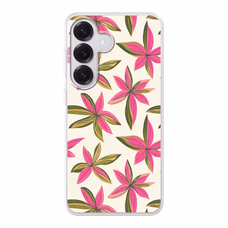 Tropisch - Bloem - Roze Telefoonhoesje Samsung Galaxy S26 klein 975 -3d