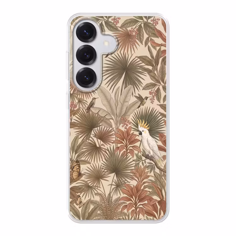 Tropisch - Vogels - Beige Telefoonhoesje Samsung Galaxy S26 klein -3d