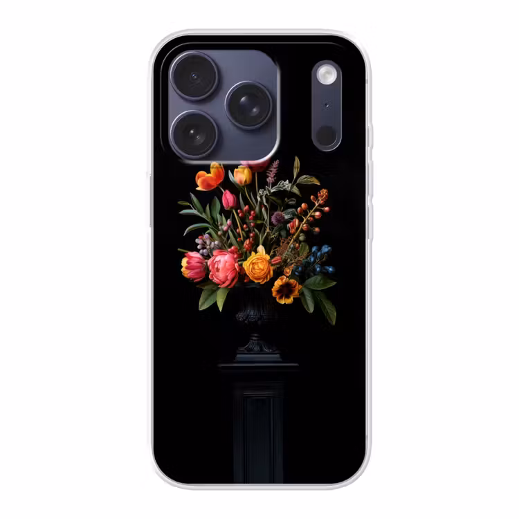 Tulpen - Bessen - Boeket - Vaas Telefoonhoesje iPhone 17 Pro klein -3d