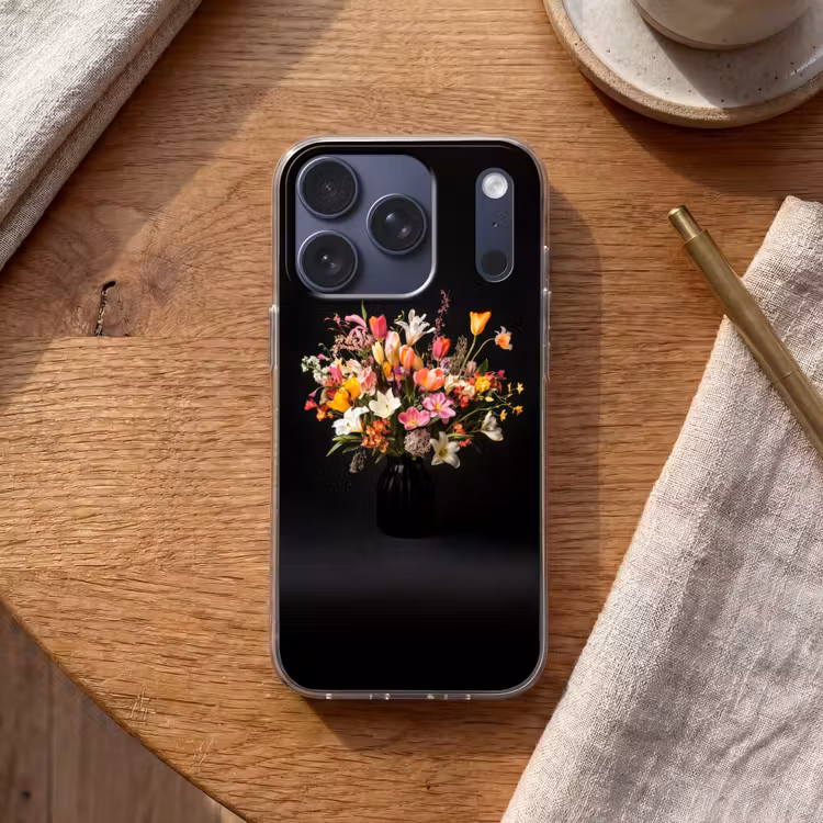Vaas - Bloemen - Tulpen Telefoonhoesje iPhone 17 Pro klein -sfeer1