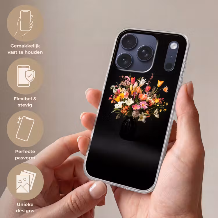 Vaas - Bloemen - Tulpen Telefoonhoesje iPhone 17 Pro klein -sfeer3_NL