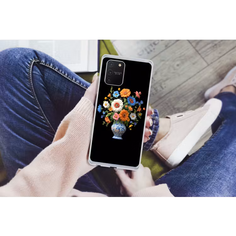 Vaas - Boeket - Bloemen - Kleur Telefoonhoesje Samsung Galaxy S10 Lite klein -handS10Lite