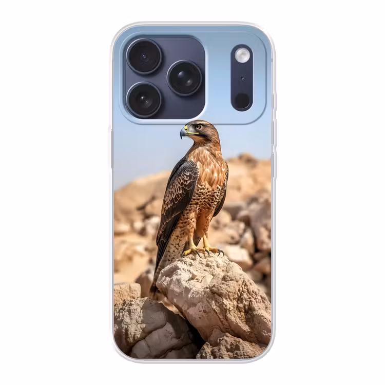 Valk - Vogel - Rots - Macht Telefoonhoesje iPhone 17 Pro klein -3d