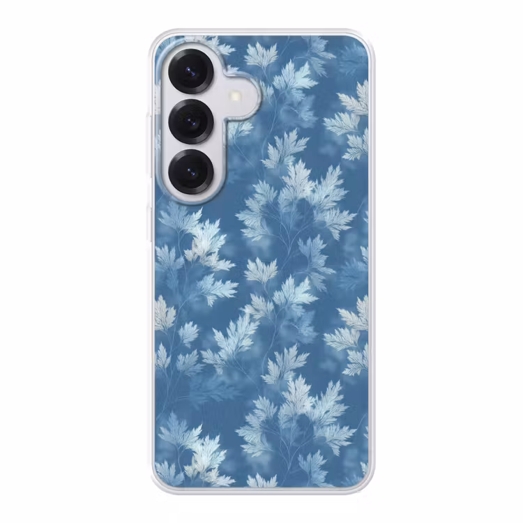 Varen - Botanisch - Patroon - Grijsblauw Telefoonhoesje Samsung Galaxy S26 klein 975 -3d