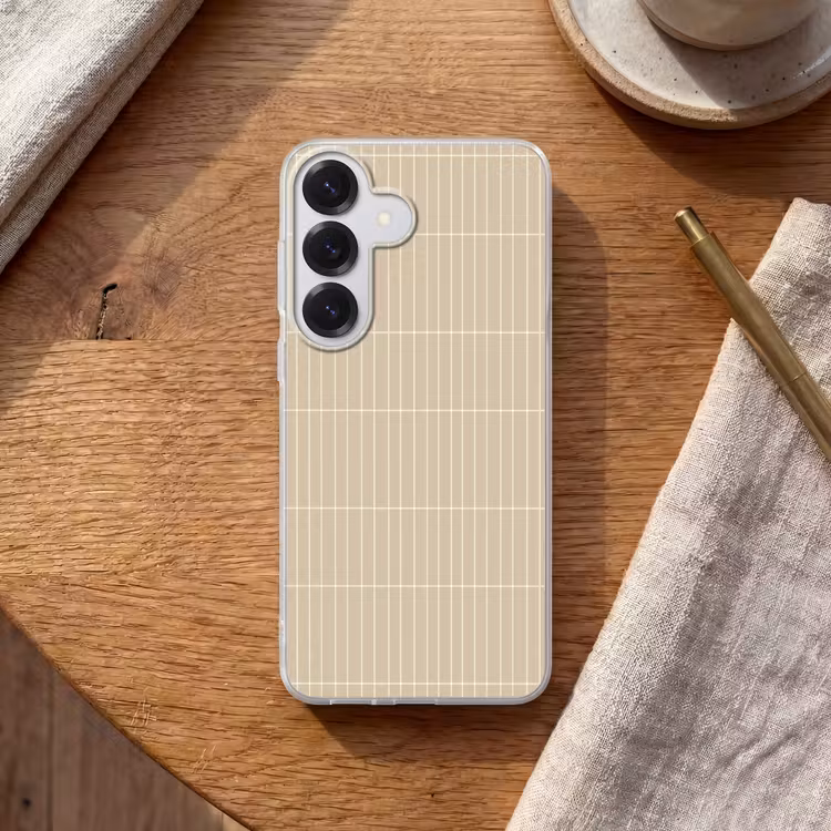 Verticaal - Wandtegel - Crème - Beige Telefoonhoesje Samsung Galaxy S26 klein 975 -sfeer1