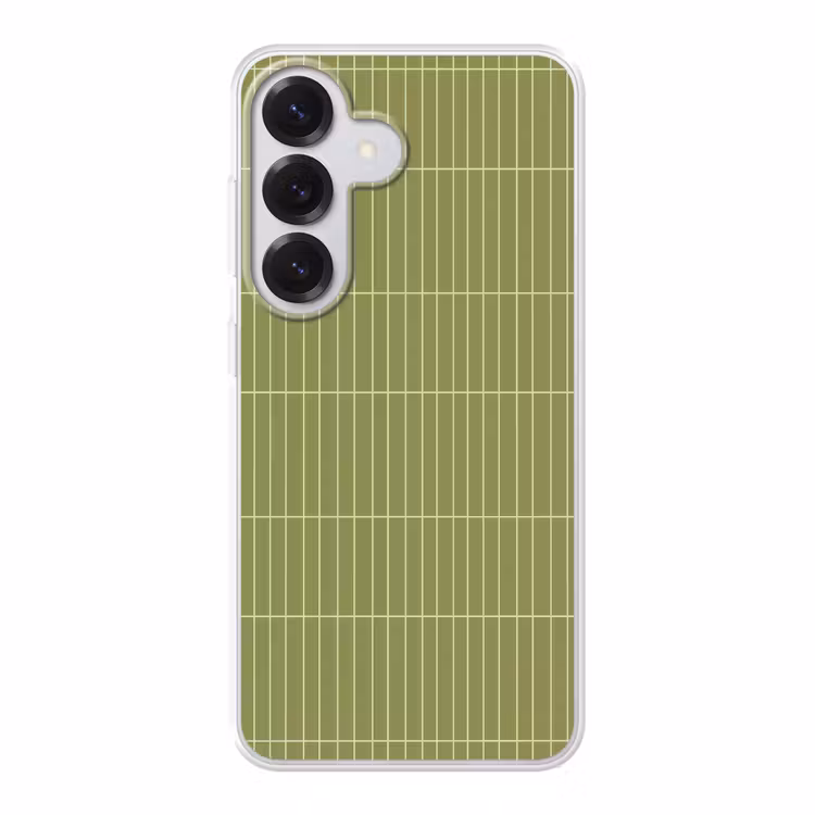 Verticaal - Wandtegel - Olijfgroen Telefoonhoesje Samsung Galaxy S26 klein 975 -3d