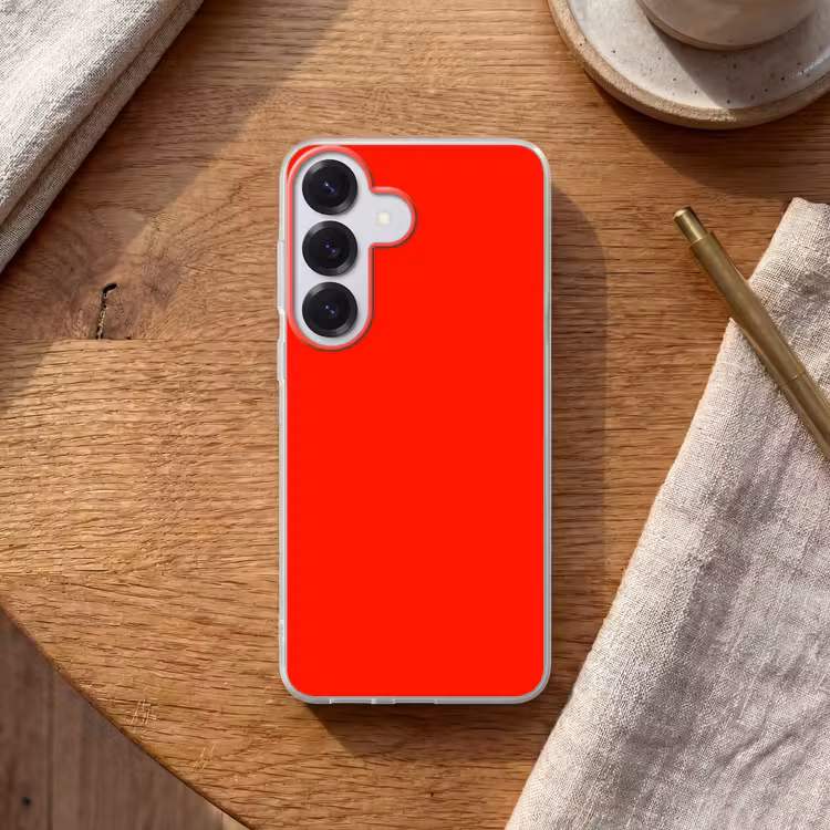 Vibrant - Vermilion - Rood Telefoonhoesje Samsung Galaxy S26 klein 975 -sfeer1