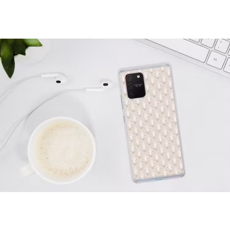 Vintage - Waaier -Crème Telefoonhoesje Samsung Galaxy S10 Lite klein 364 -oordopS10Lite