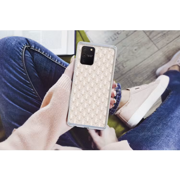 Vintage - Waaier -Crème Telefoonhoesje Samsung Galaxy S10 Lite klein 364 -handS10Lite