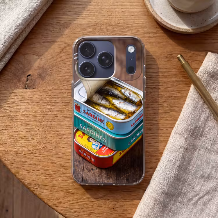 Telefoonhoesje - Vis - Blikjes - Keuken - Vis - Blikjes - Keuken Telefoonhoesje iPhone 17 Pro klein