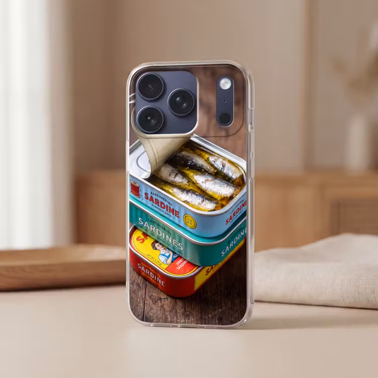 Telefoonhoesje - Vis - Blikjes - Keuken - Vis - Blikjes - Keuken Telefoonhoesje iPhone 17 Pro klein