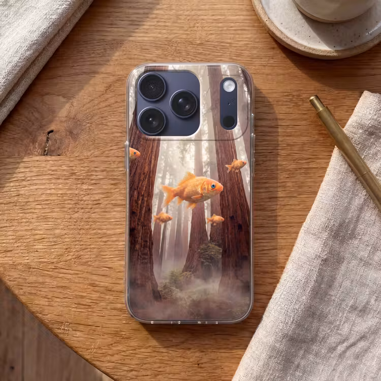 Telefoonhoesje - Vis - Bos - Fantasie - Vis - Bos - Fantasie Telefoonhoesje iPhone 17 Pro klein