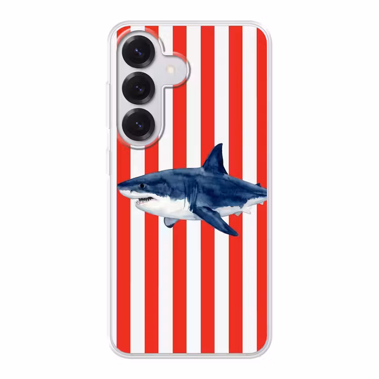 Vis - Haai - Zee - Illustratie - Blauw Telefoonhoesje Samsung Galaxy S26 klein -3d