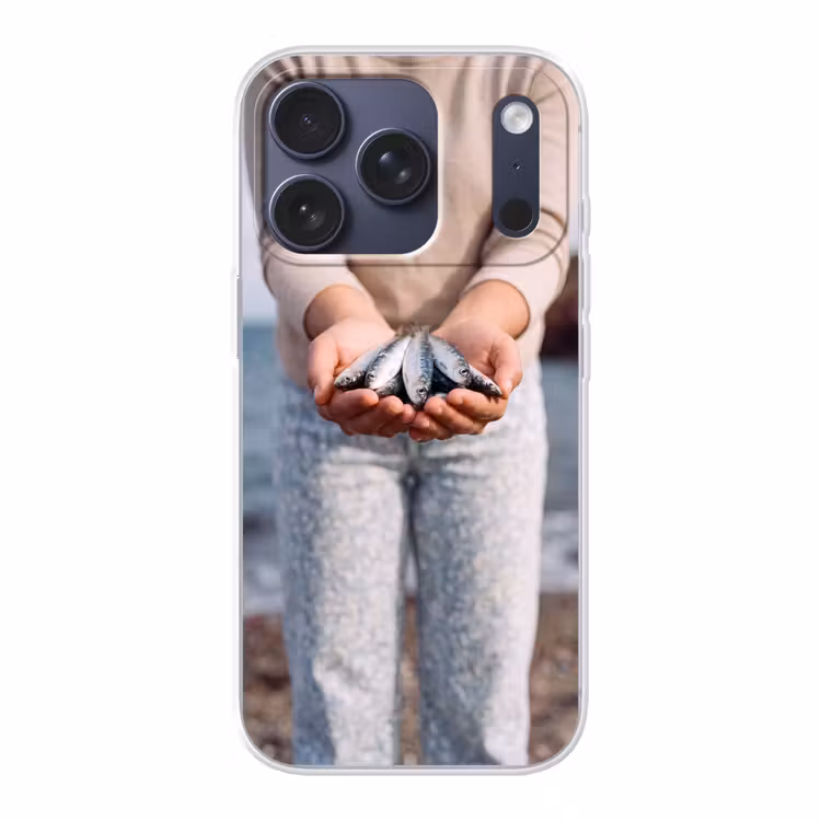 Telefoonhoesje - Vis - Handen - Natuur - Vis - Handen - Natuur Telefoonhoesje iPhone 17 Pro klein