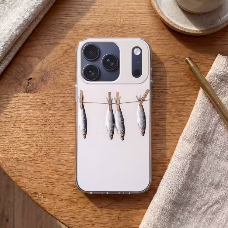 Telefoonhoesje - Vis - Hangend - Eten - Vis - Hangend - Eten Telefoonhoesje iPhone 17 Pro klein