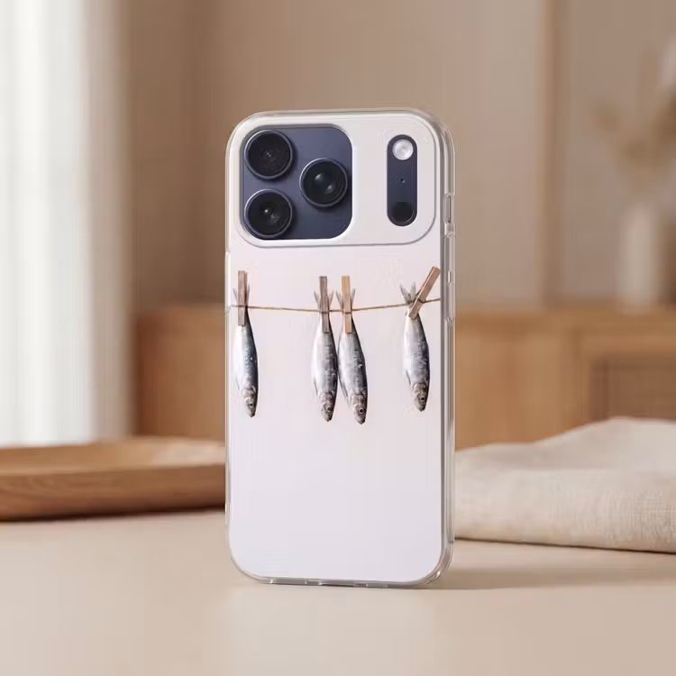 Telefoonhoesje - Vis - Hangend - Eten - Vis - Hangend - Eten Telefoonhoesje iPhone 17 Pro klein