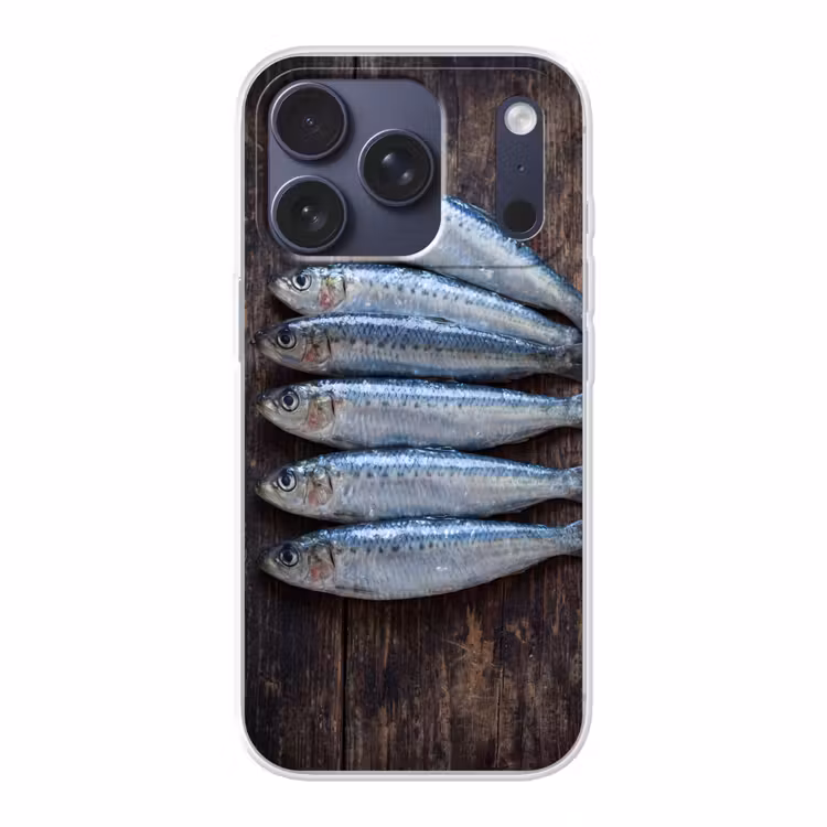 Telefoonhoesje - Vis - Hout - Eten - Vis - Hout - Eten Telefoonhoesje iPhone 17 Pro klein