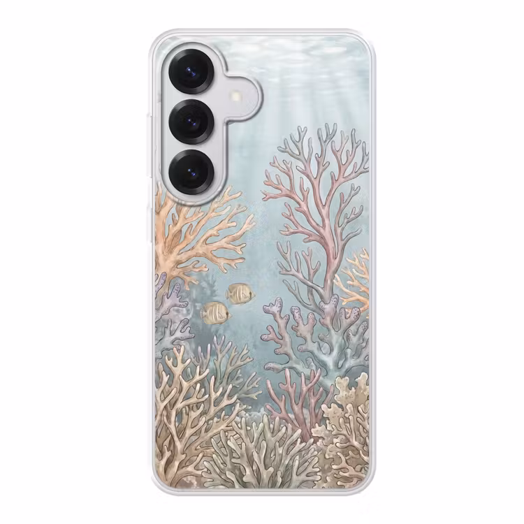 Vis - Koraal - Oceaan - Illustratie - Onderwater Telefoonhoesje Samsung Galaxy S26 klein -3d