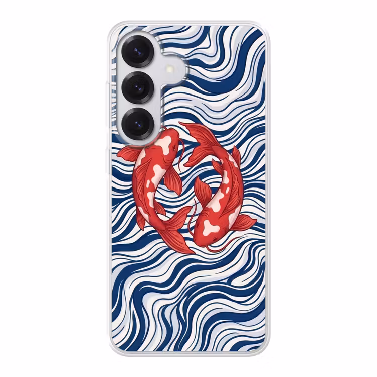 Vis - Water - Natuur - Illustratie - Rood Telefoonhoesje Samsung Galaxy S26 klein -3d