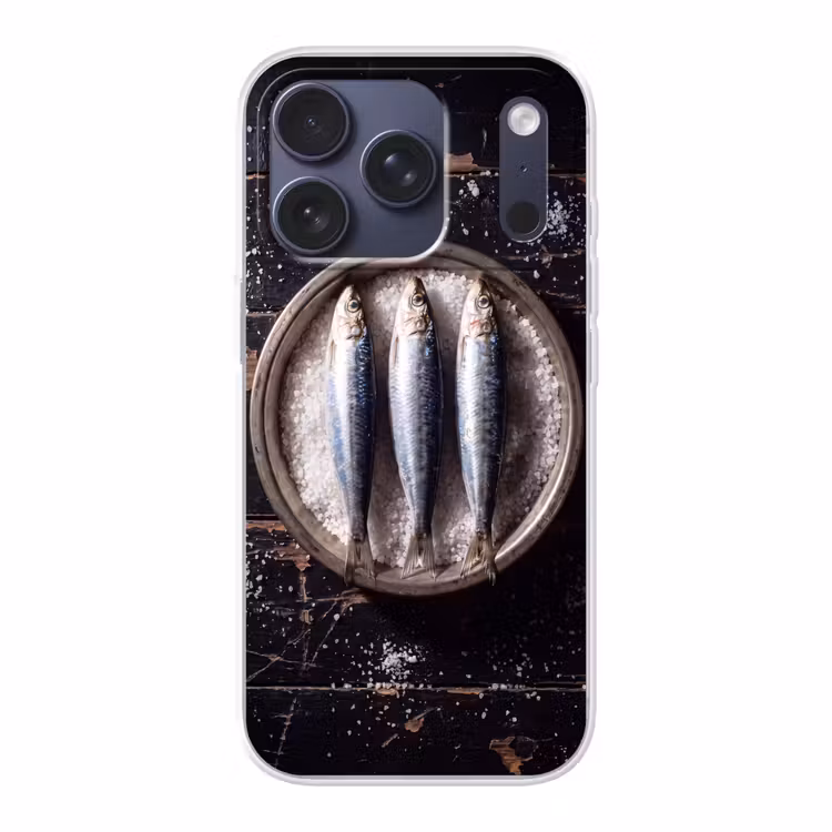 Telefoonhoesje - Vis - Zout - Eten - Vis - Zout - Eten Telefoonhoesje iPhone 17 Pro klein