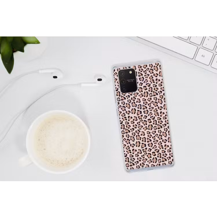 Vlekken - Beige - Luipaard Telefoonhoesje Samsung Galaxy S10 Lite klein 364 -oordopS10Lite