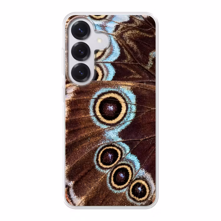 Vleugels - Vlinder - Blauw Telefoonhoesje Samsung Galaxy S26 klein -3d