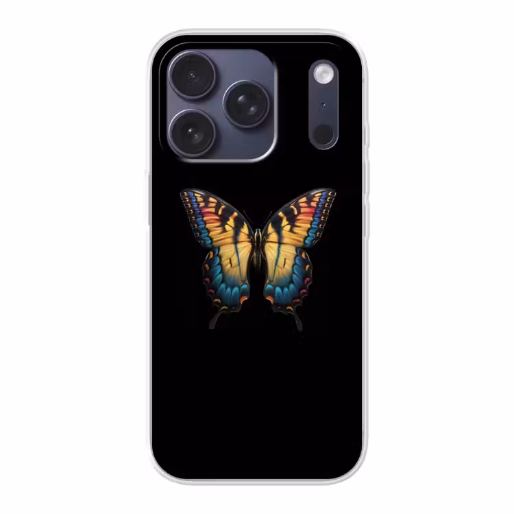 Vlinder - Kleurrijk - Speels Telefoonhoesje iPhone 17 Pro klein -3d