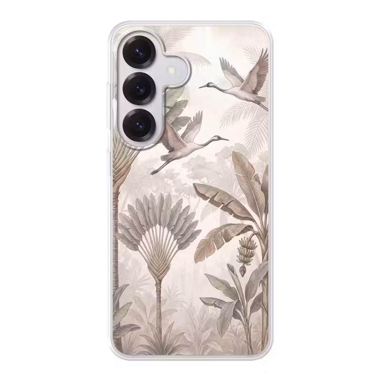 Vogel - Tropisch - Jungle - Natuur - Beige Telefoonhoesje Samsung Galaxy S26 klein -3d