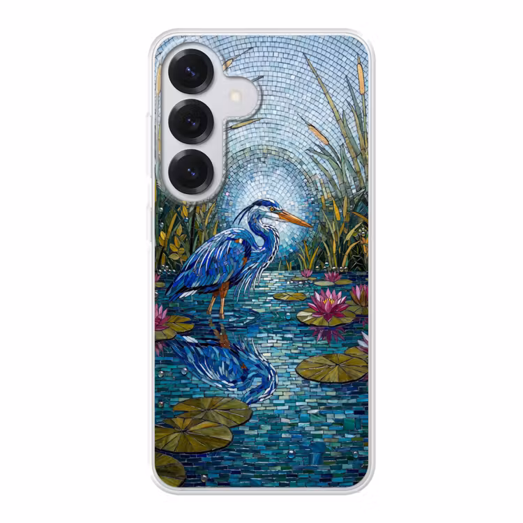 Vogel - Water - Natuur - Abstract - Blauw Telefoonhoesje Samsung Galaxy S26 klein -3d
