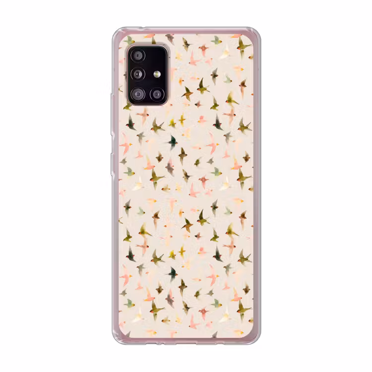 Vogels - Vliegen - Kleurrijk Telefoonhoesje Samsung Galaxy A51 5G klein 373 -3d
