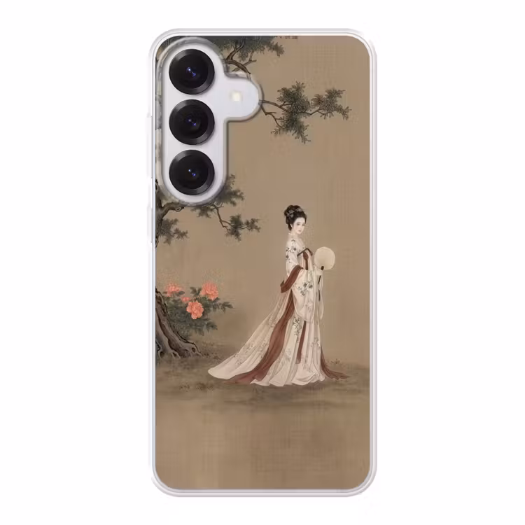 Vrouw - Azië - Kunst - Beige Telefoonhoesje Samsung Galaxy S26 klein -3d
