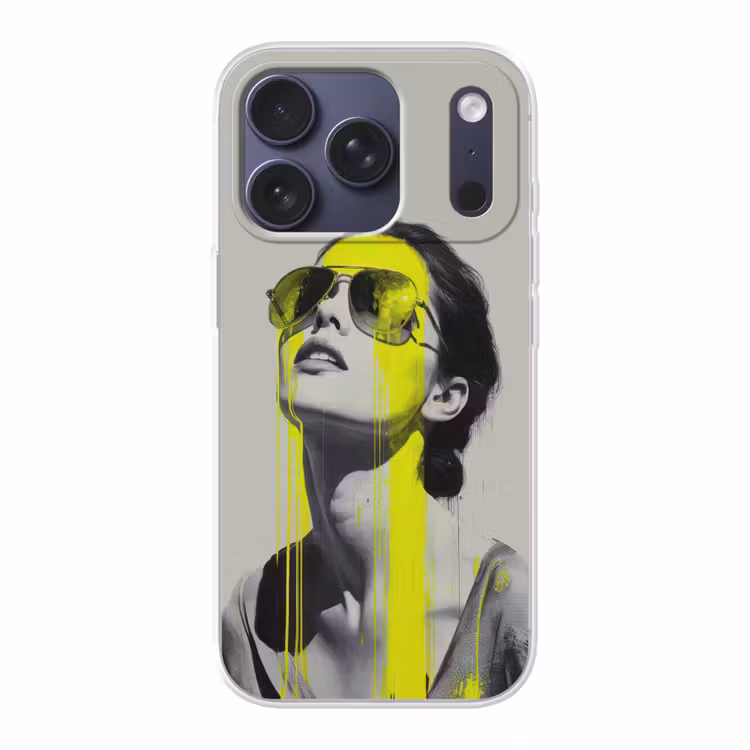 Vrouw - Bril - Verf Telefoonhoesje iPhone 17 Pro klein -3d