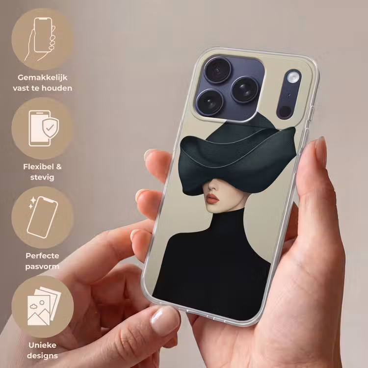 Vrouw - Groen - Hoed Telefoonhoesje iPhone 17 Pro klein -sfeer3_NL