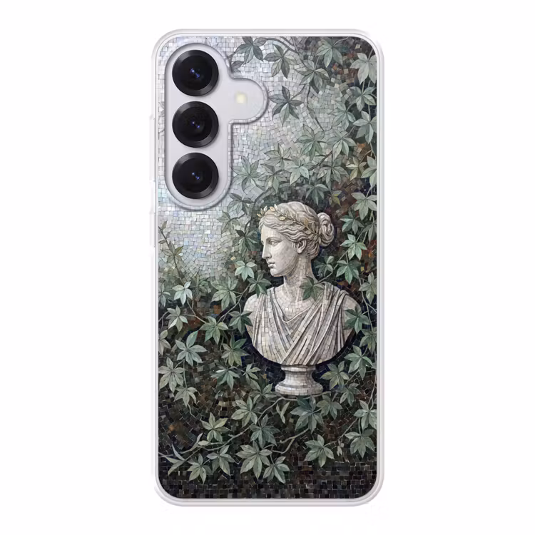 Vrouw - Klassiek - Mozaiëk - Natuur - Groen Telefoonhoesje Samsung Galaxy S26 klein -3d