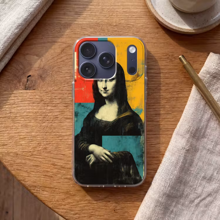 Vrouw - Kleurvlakken - Klassieke schilderkunst Telefoonhoesje iPhone 17 Pro klein -sfeer1