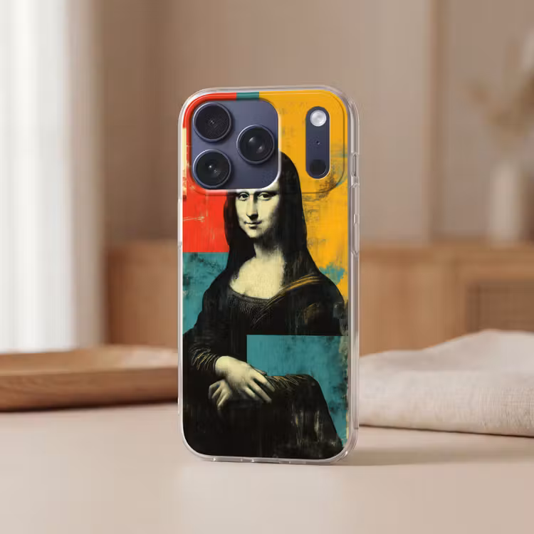 Vrouw - Kleurvlakken - Klassieke schilderkunst Telefoonhoesje iPhone 17 Pro klein -sfeer2