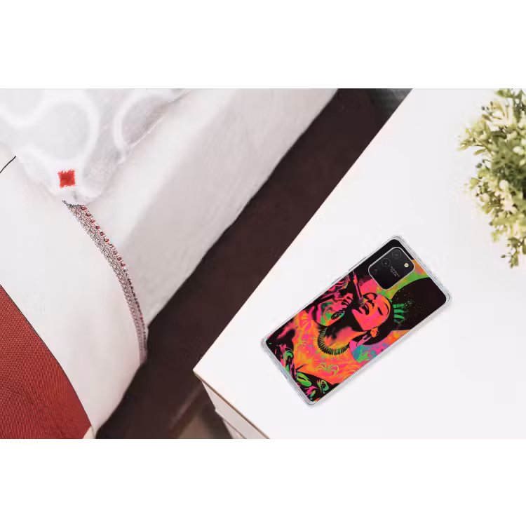 Vrouw - Microfoon - Neon Telefoonhoesje Samsung Galaxy S10 Lite klein -kamerS10Lite