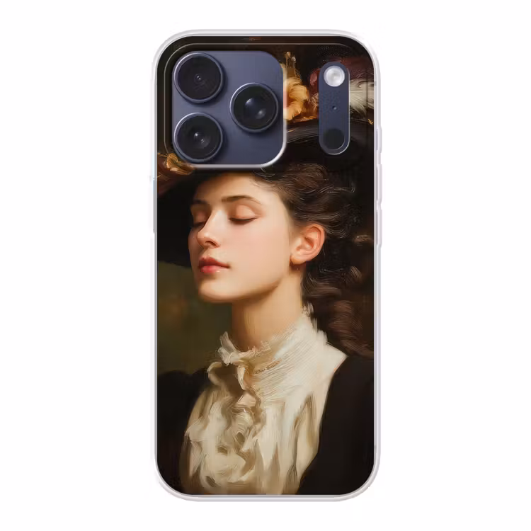 Vrouw - Victoriaans - Portret Telefoonhoesje iPhone 17 Pro klein -3d