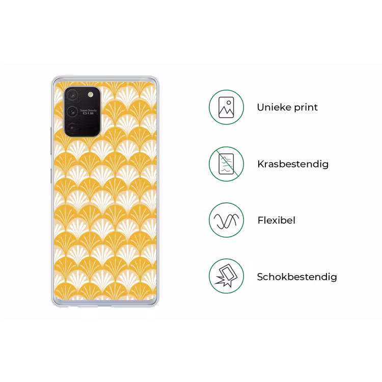 Waaier - Geel - Art Telefoonhoesje Samsung Galaxy S10 Lite klein 364 -specsS10Lite