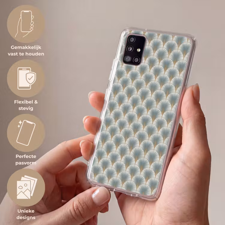 Waaier - Klassiek - Blauw Telefoonhoesje Samsung Galaxy A51 5G klein 373 -sfeer3_NL