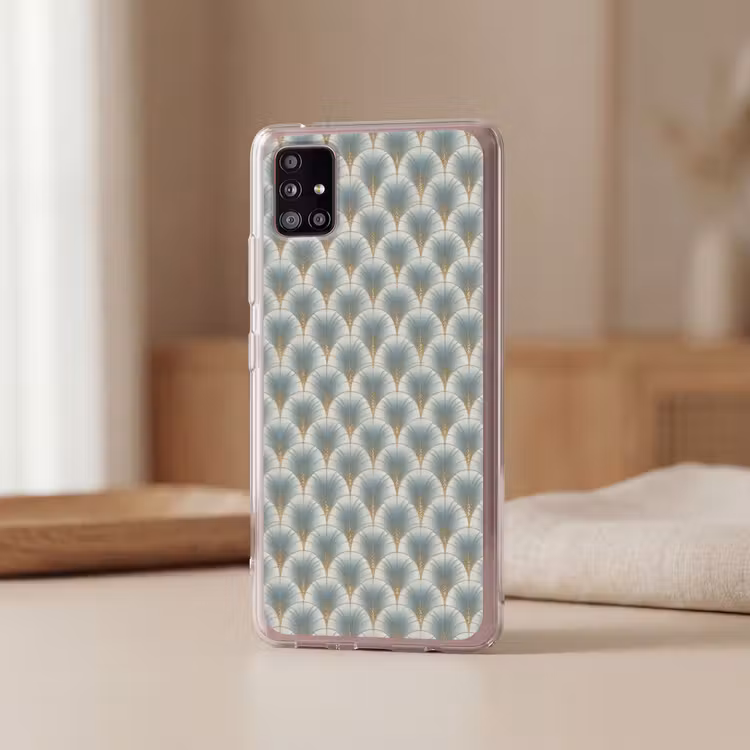 Waaier - Klassiek - Blauw Telefoonhoesje Samsung Galaxy A51 5G klein 373 -sfeer2