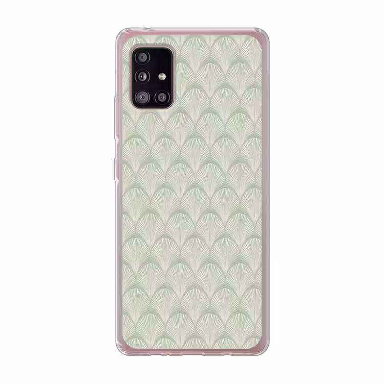 Waaiers - Patroon - Groen Telefoonhoesje Samsung Galaxy A51 5G klein 373 -3d