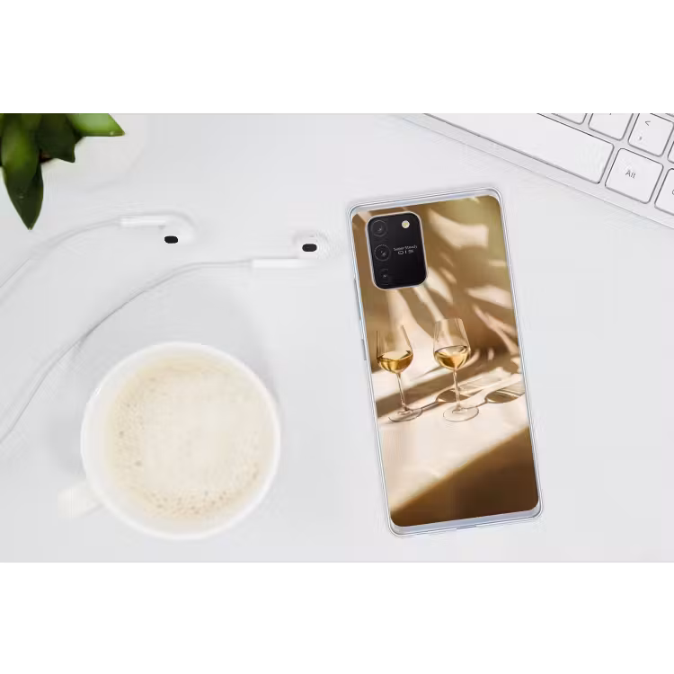 Wijn - Wijnglazen - Wit Telefoonhoesje Samsung Galaxy S10 Lite klein -oordopS10Lite