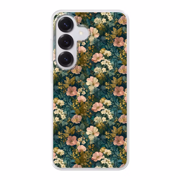 Wilde bloemen - Botanisch - Patroon - Roze - Romantisch Telefoonhoesje Samsung Galaxy S26 klein 975 -3d